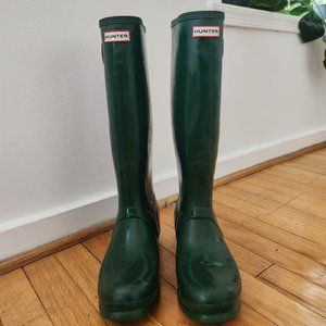 Hunter Green Tall Rainboots